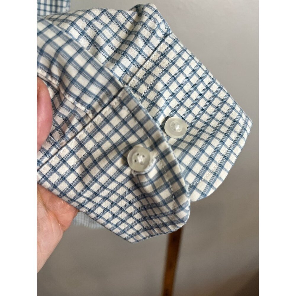 Wrangler Plaid Pearl Snap Shirt Blue 2XLT Western Cowboy Checks Concert Relaxed - Picture 2 of 9